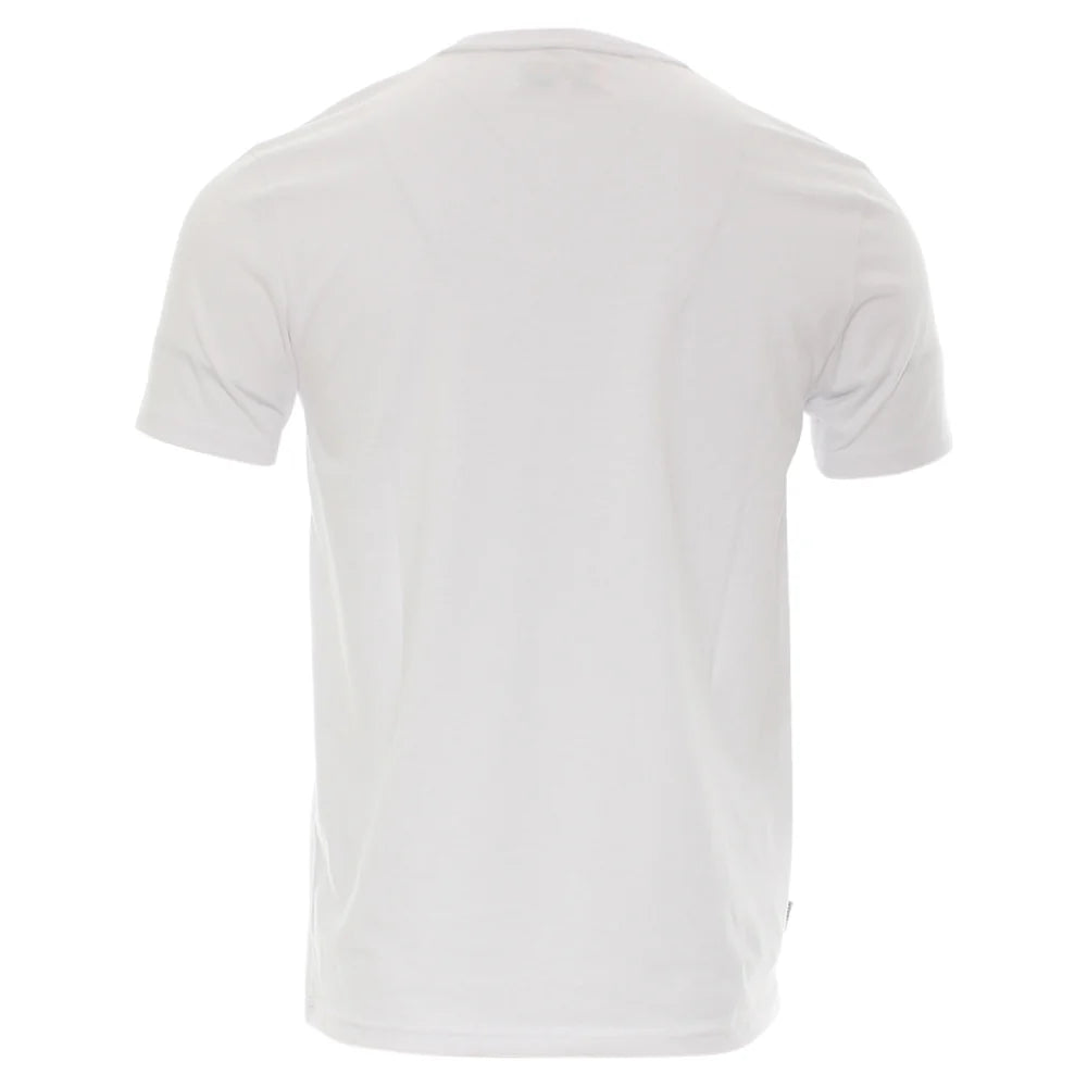 Kenrow Connor Tee in optic white, back view showing plain rear panel