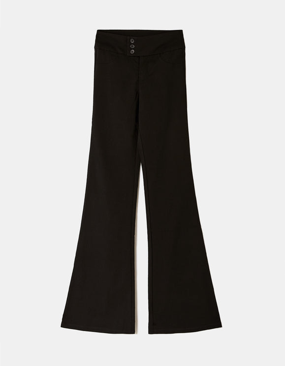 Tally Weijl Black Flare Trousers, styled product view
