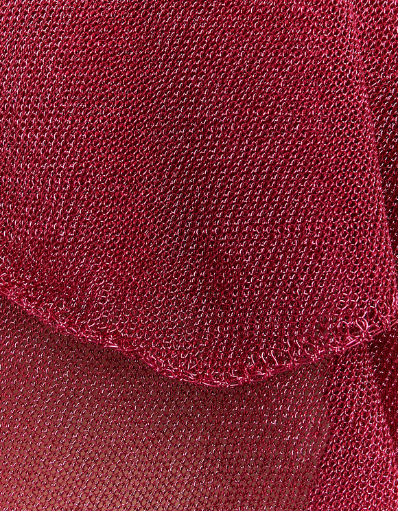 Tally Weijl pink knit fabric detail