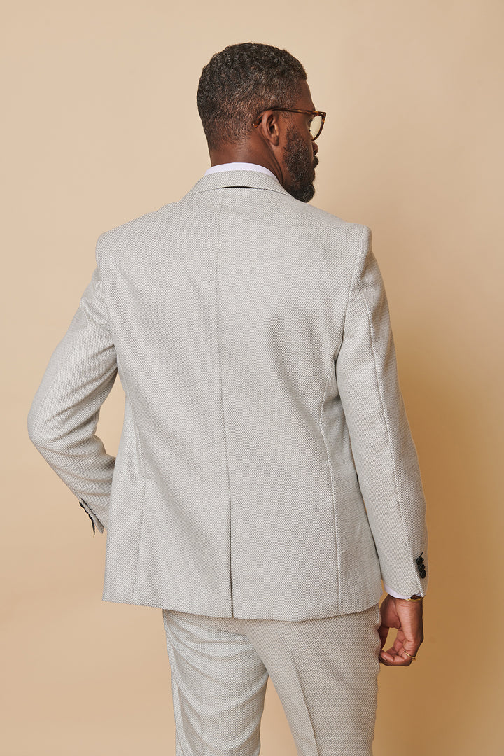 Spencer Stone Tuxedo Lapel Blazer-Back view