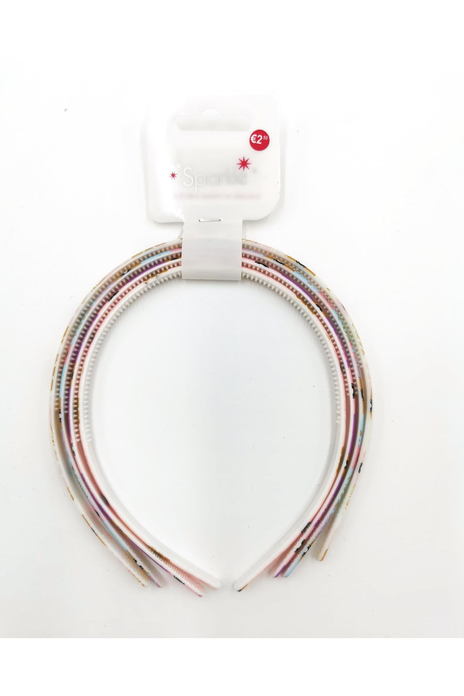 PULSE Flower Pattern Hairband Multi model front view