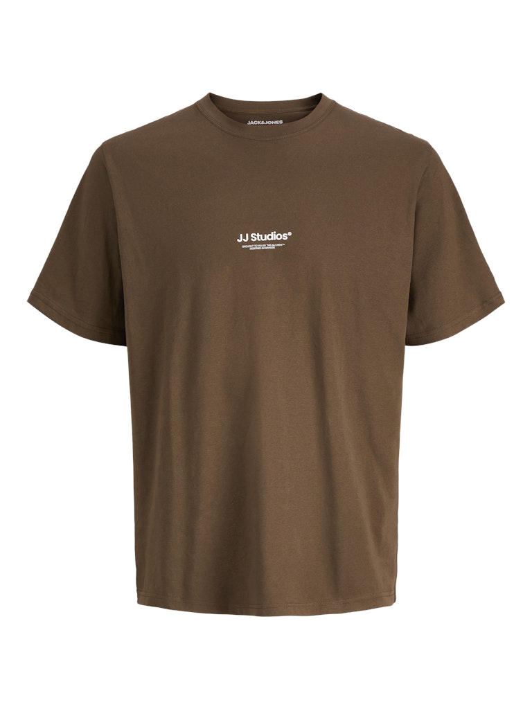 JACK & JONES Jjesoho Tee Crew Neck in Cocoa front view