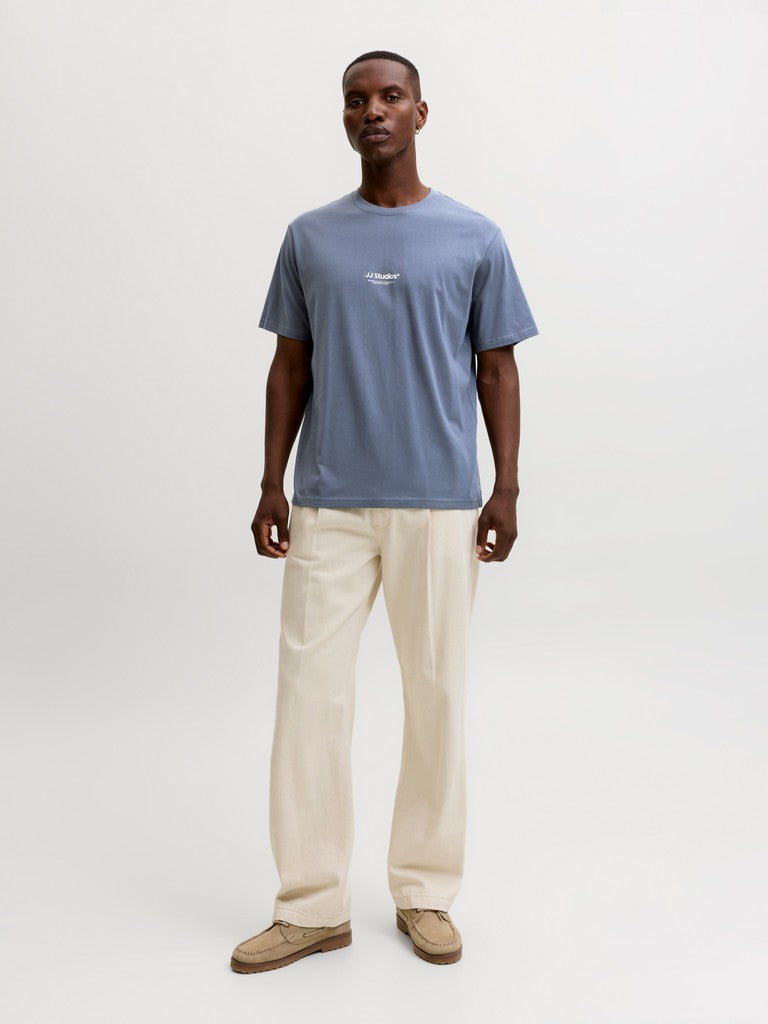 JACK & JONES Jjesoho Tee Crew Neck in Turbulence full length model view