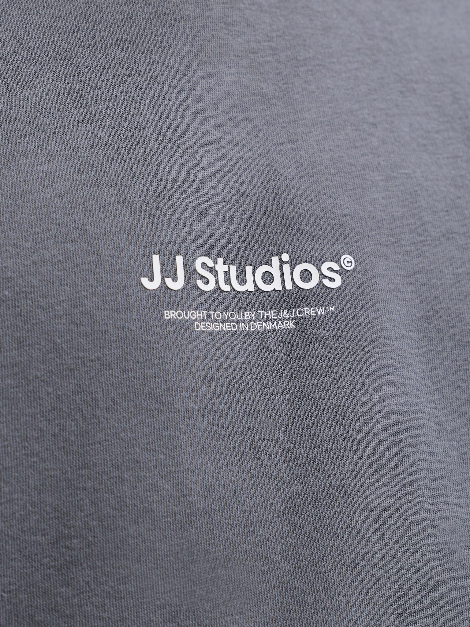 JACK & JONES Soho Sweatshirt Crew Neck in Turbulence logo print detail