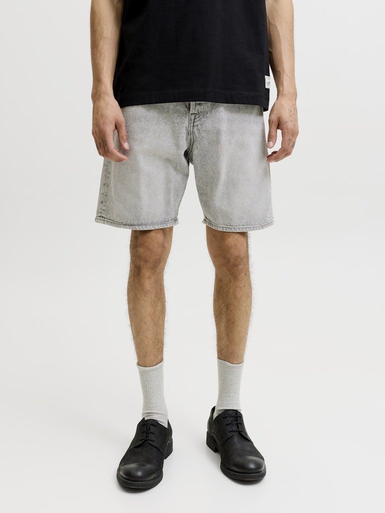 JACK & JONES Tony Originals Grey Denim Shorts Grey Denim front view