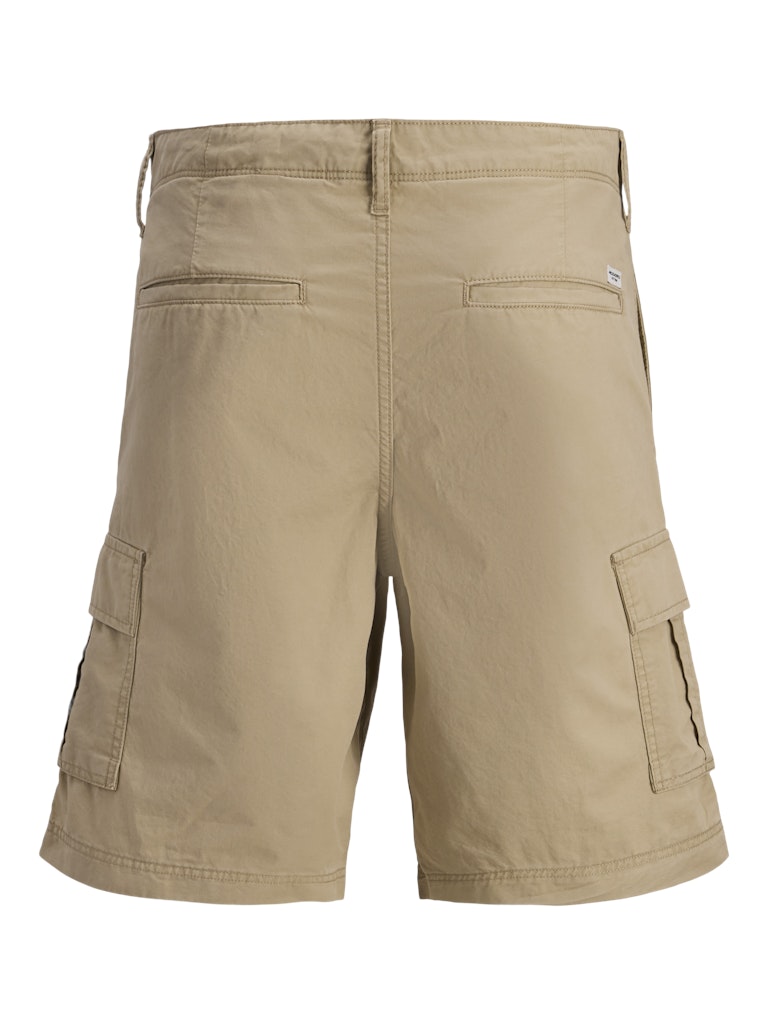 JACK & JONES Cole Matty Mid Cargo Short -Crockery CROCKERY flat front view