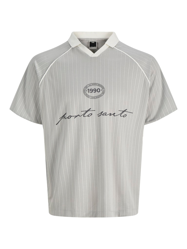 Jack Jones Youths Eterna Football Junior Boys Vapor Blue Polo Vapor Blue flat front view