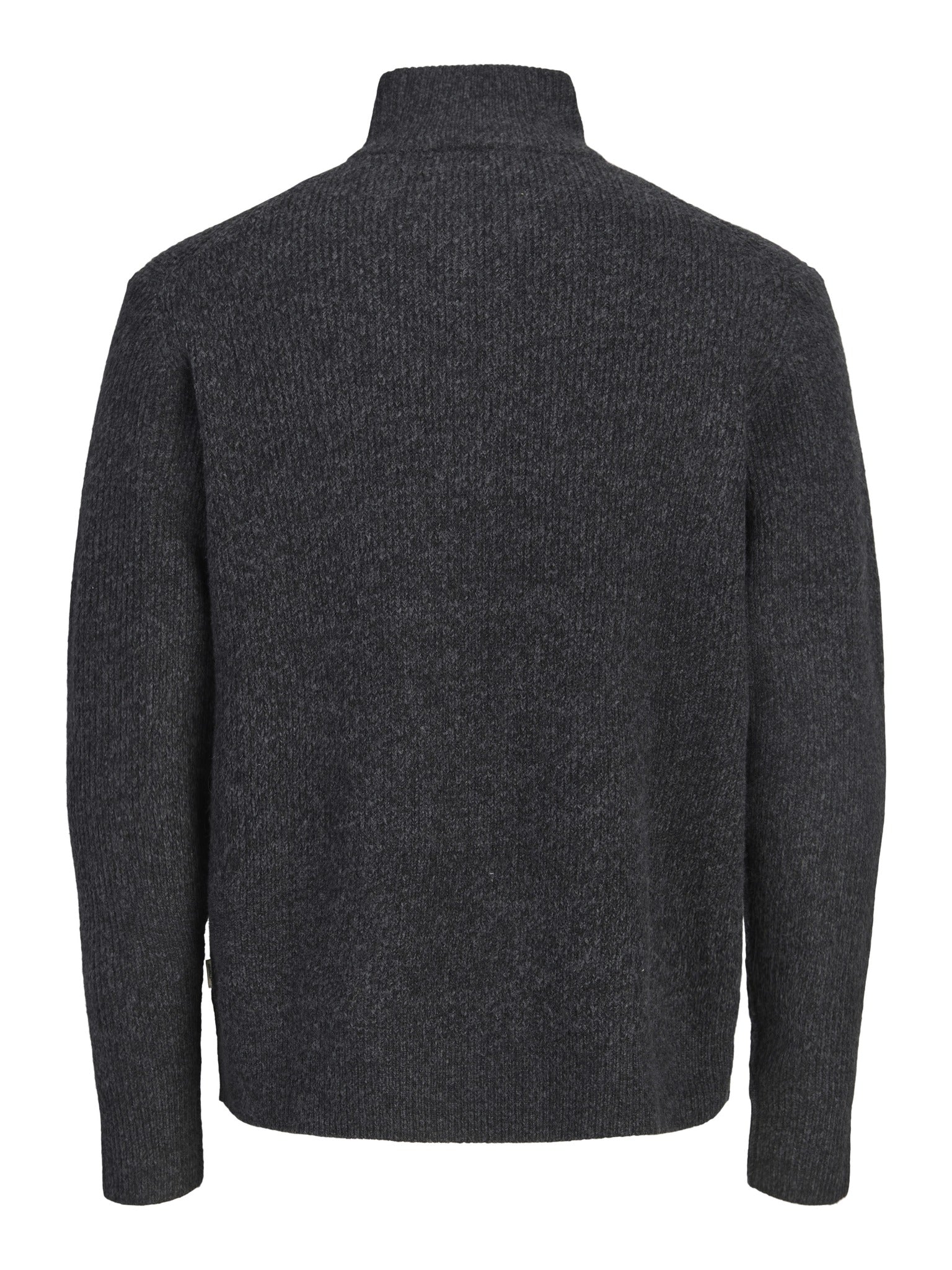 JACK & JONES Frederiksberg Ollie Knit Half Zip in Black back view