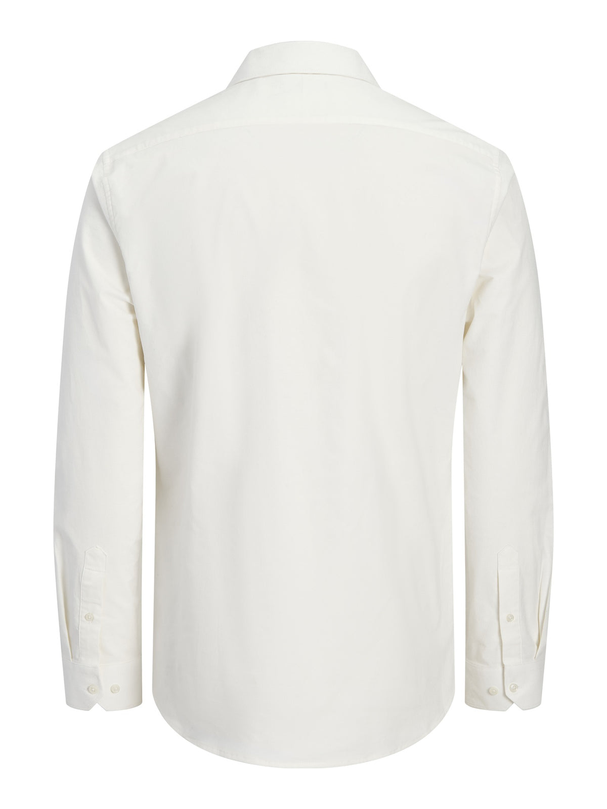 JACK & JONES Parker Corduroy Long Sleeve Shirt in Cloud Dancer back view