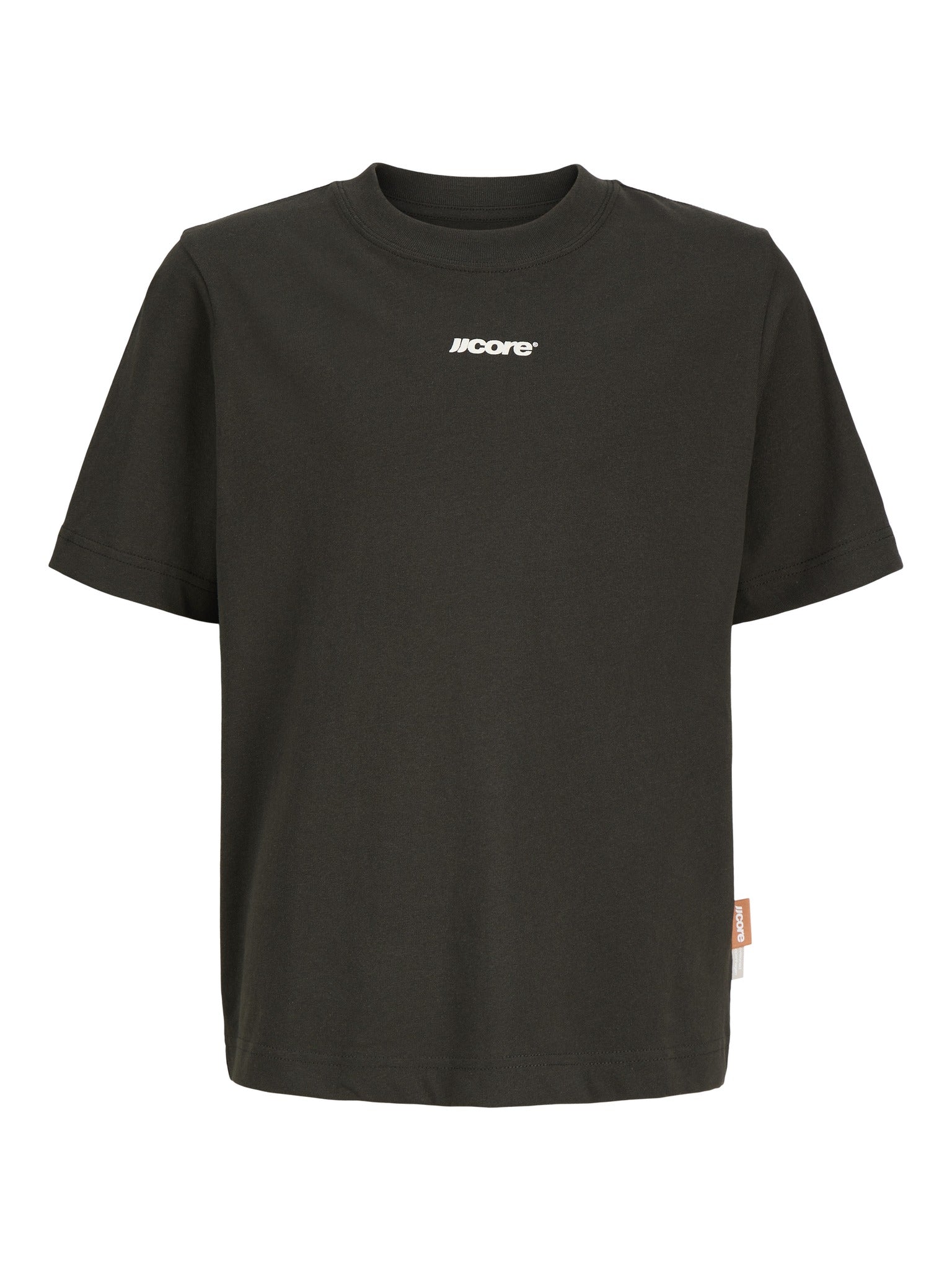 Jack Jones Youths Club Back Script Crew Neck Tee Junior in Peat front view