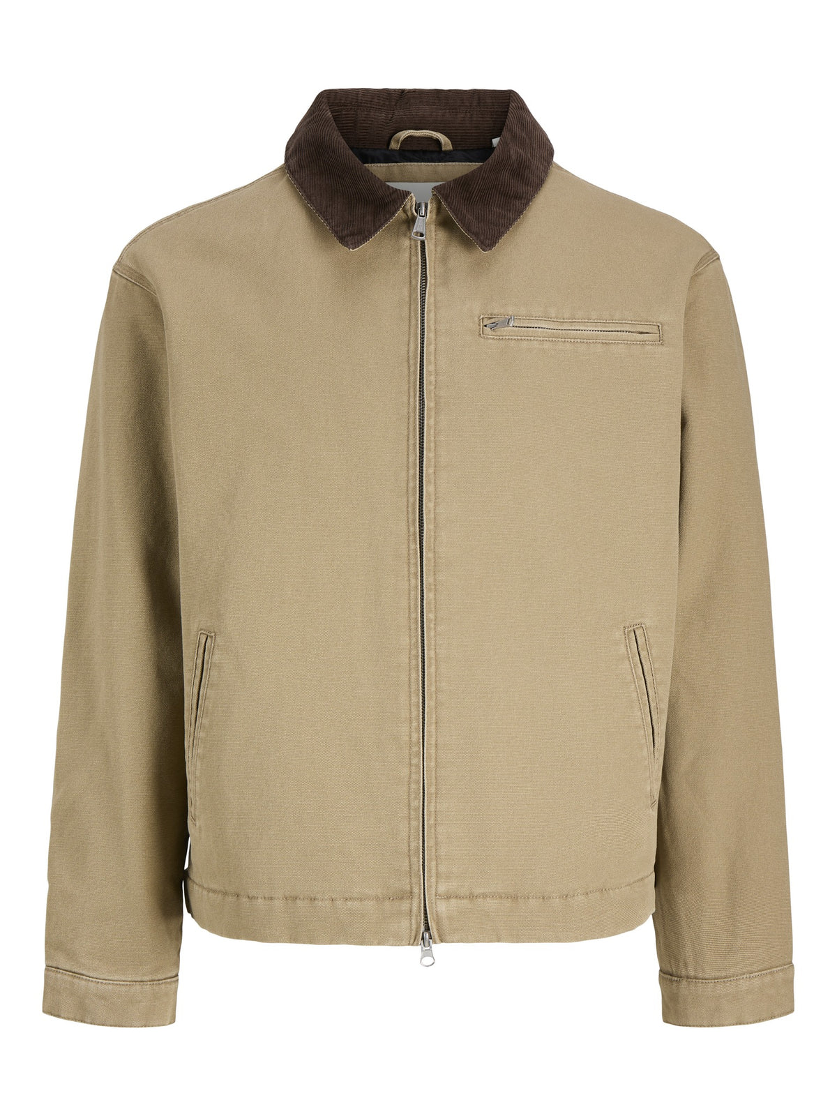 JACK & JONES Chamberi Worker Jacket in Kelp front view