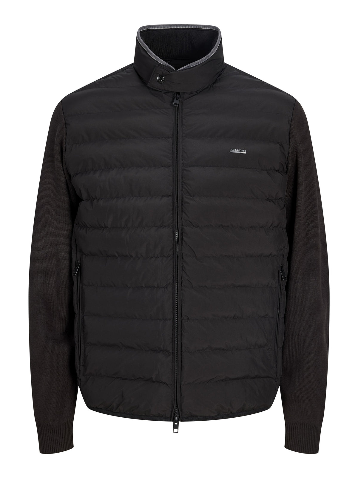 JACK & JONES Garry Hybrid Jacket in Black front view
