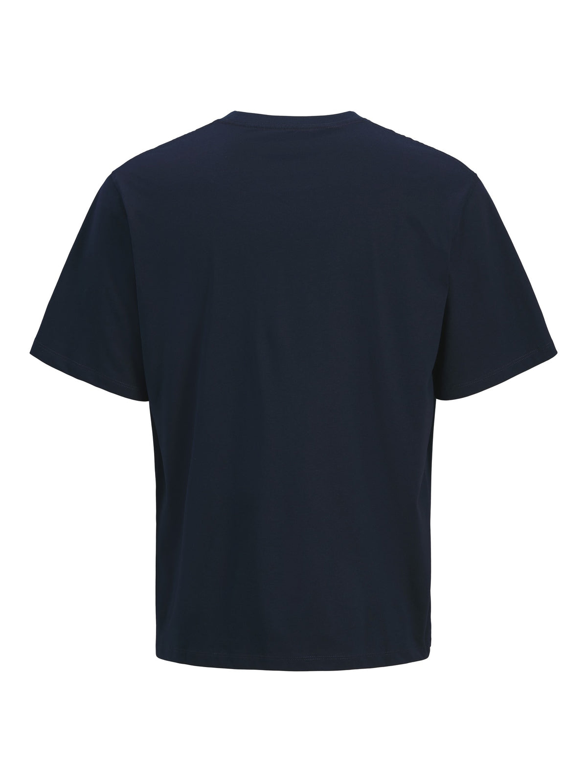 JACK & JONES Frederiksberg Bold Branding Crew Neck Tee in Sky Captain back view