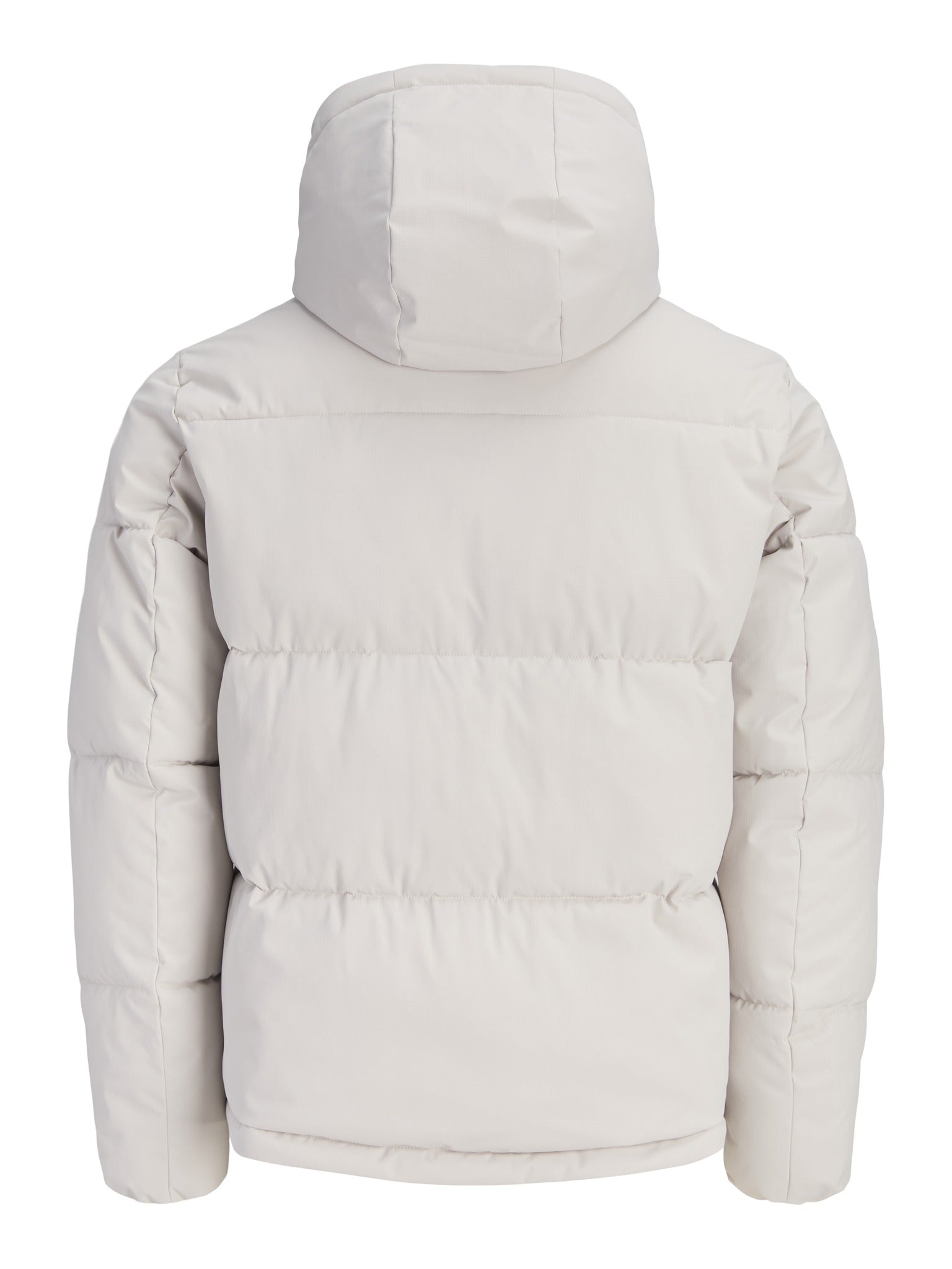 JACK & JONES Galaxy Puffer Jacket in Moonbeam back view