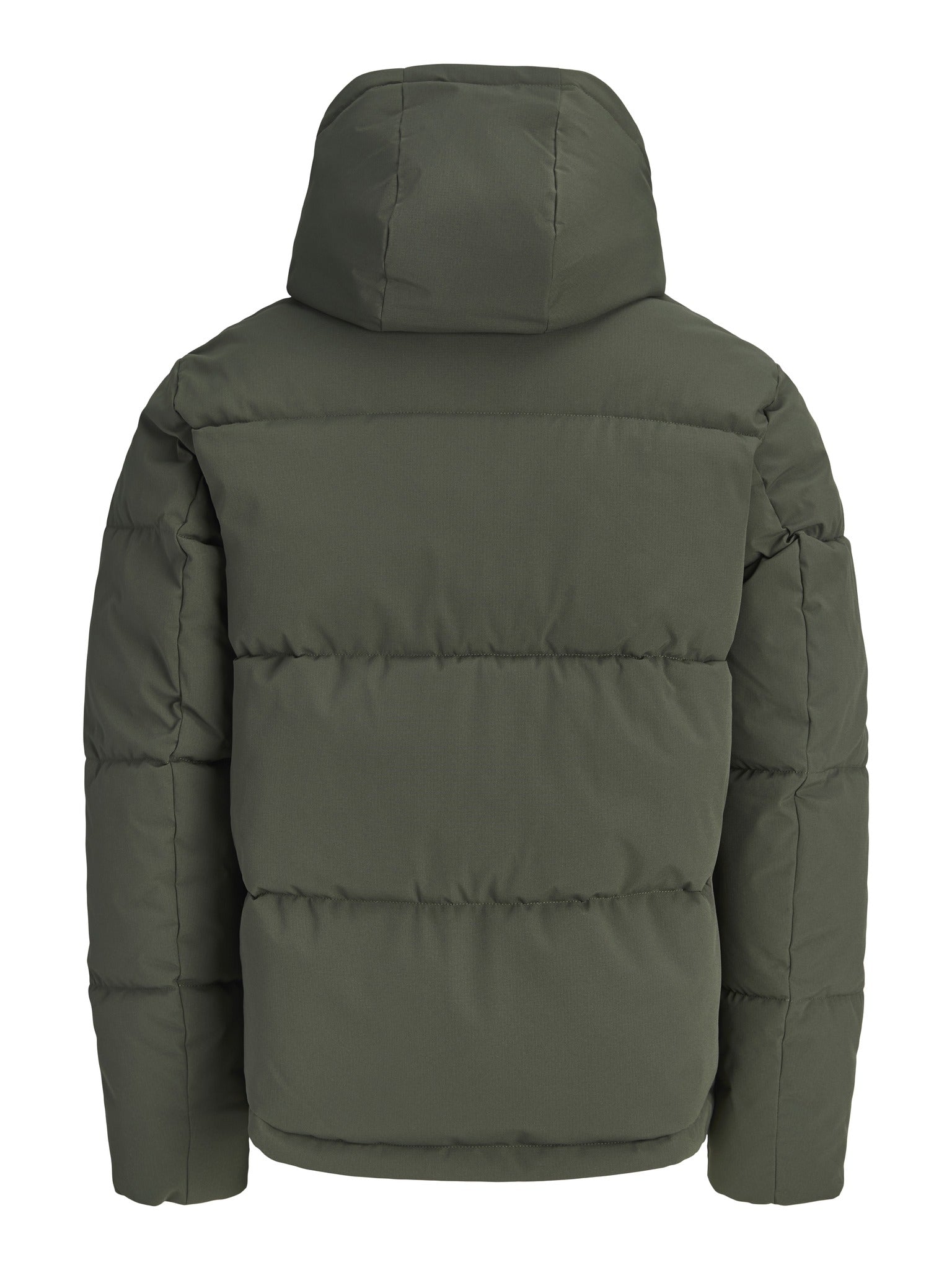 JACK & JONES Galaxy Puffer Jacket in Rosin back view