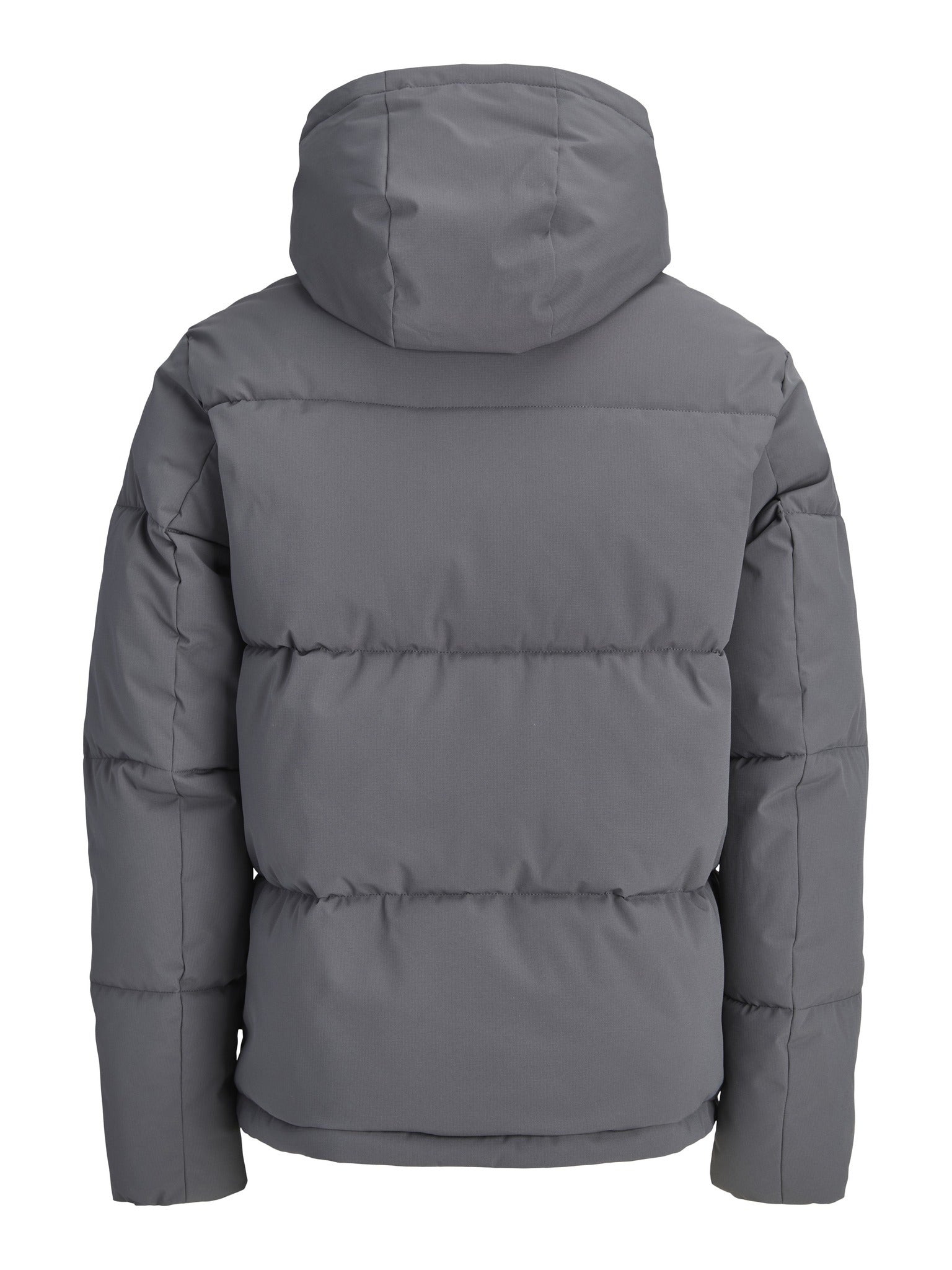 JACK & JONES Galaxy Puffer Jacket in Asphalt back view