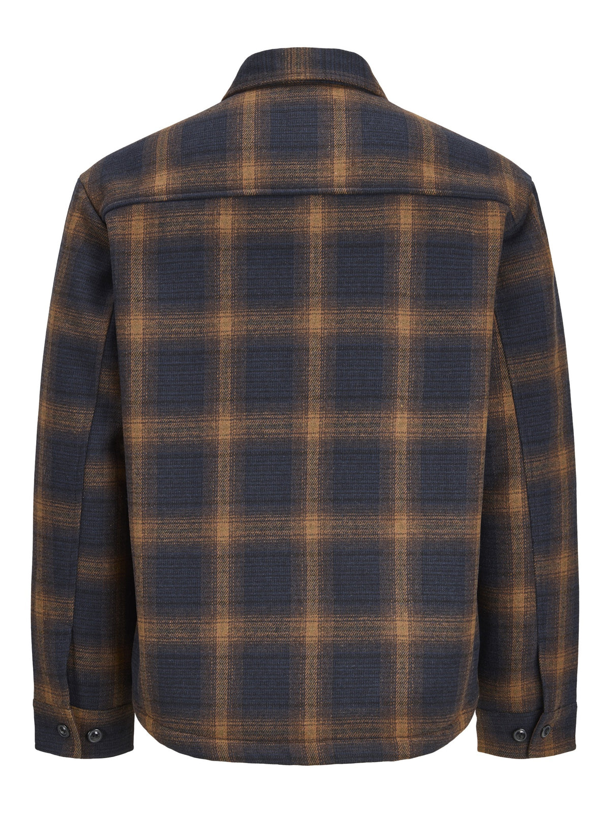 Jack & Jones Fade Jacket in Dark Navy Check back view