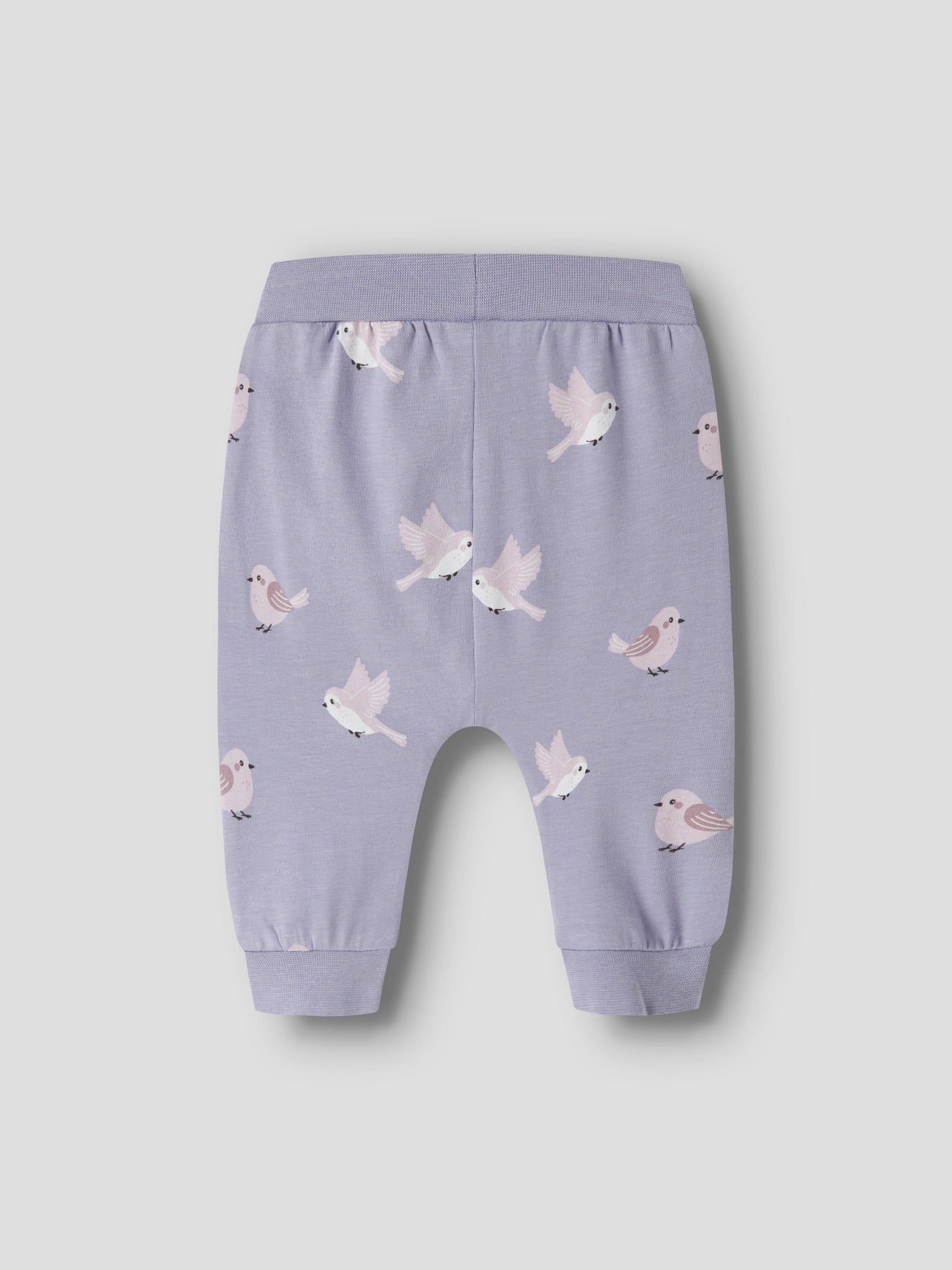 NAME IT Vandora Trousers in Heirloom Lilac Birds back view