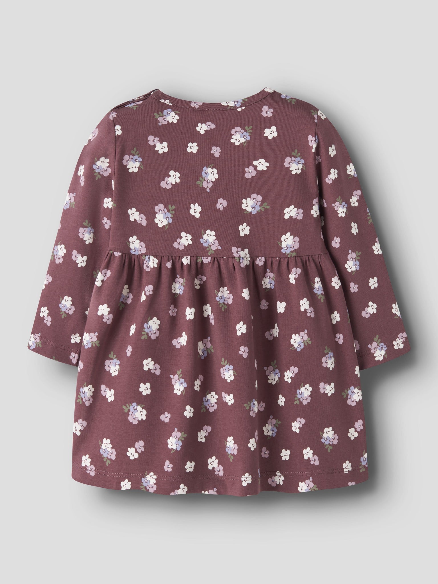 NAME IT Vandora Long Sleeve Dress in Wild Ginger Floral back view