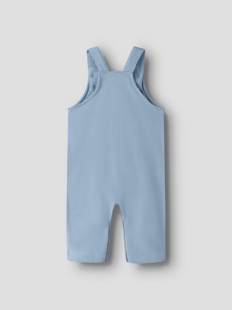 NAME IT Vonne Sweatshirt Overall in Ashley Blue back view