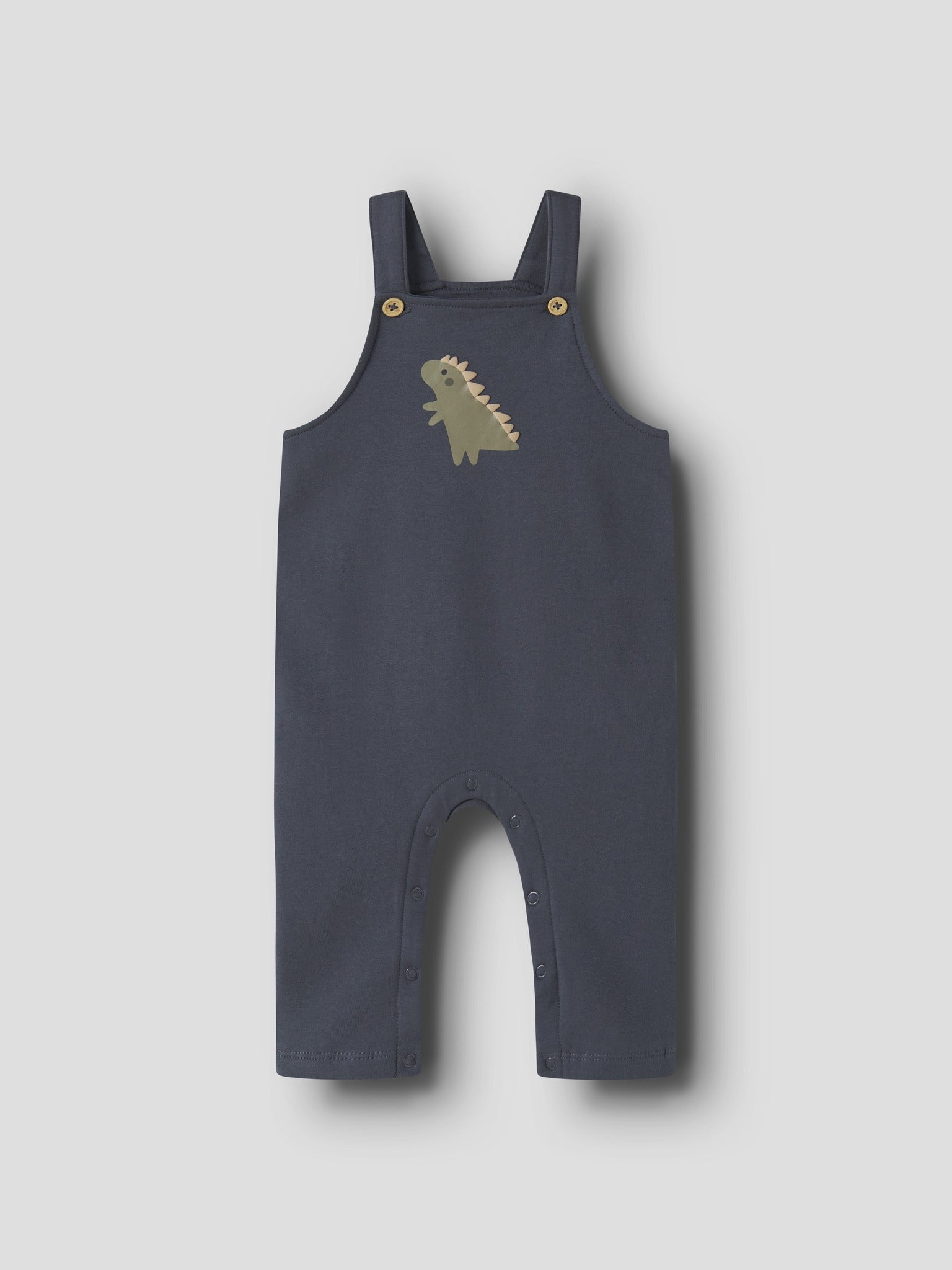NAME IT Vonne Sweat Overall in Ombre Blue Dinos full front view