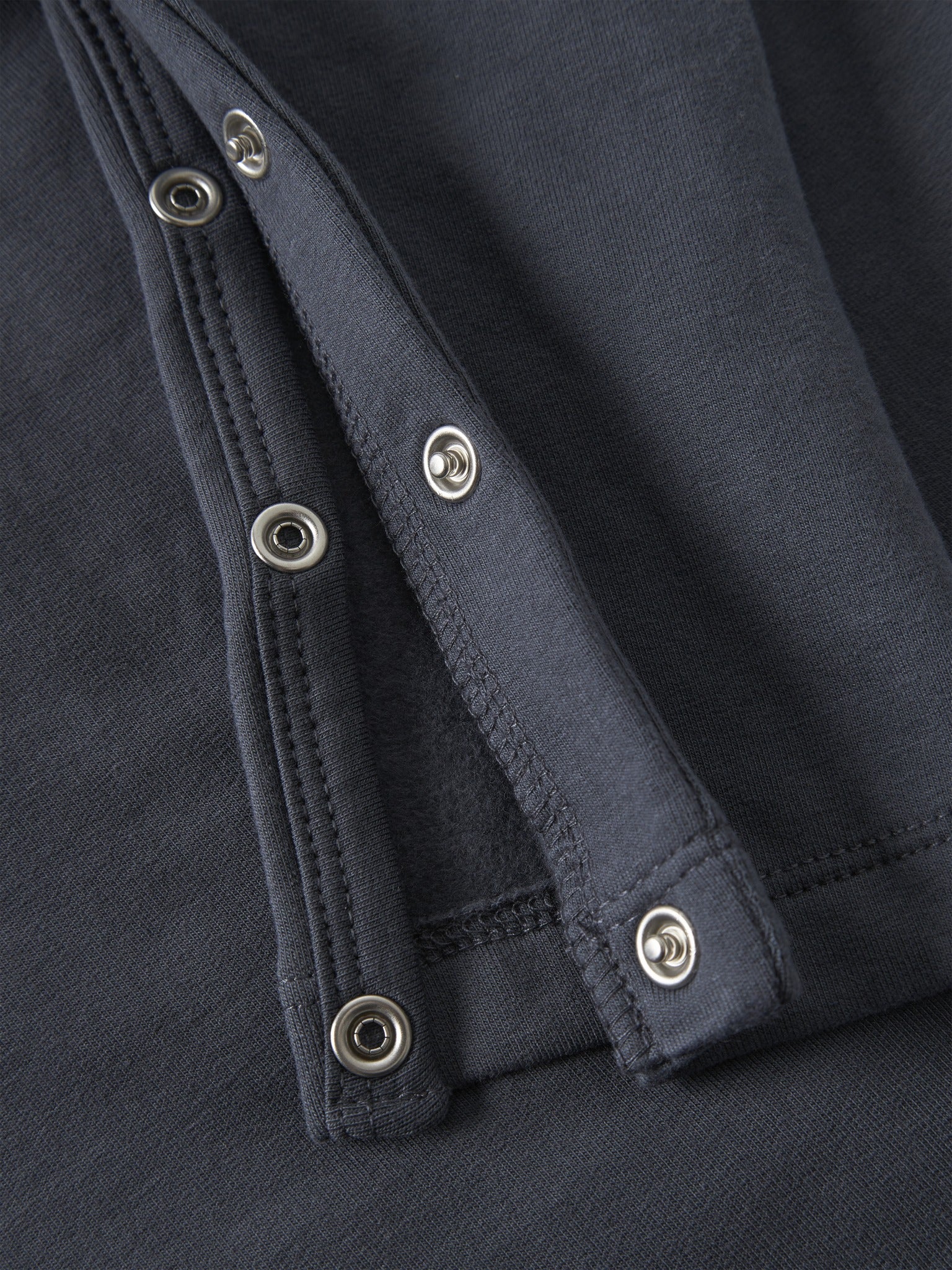 NAME IT Vonne Sweat Overall in Ombre Blue Dinos snap button detail