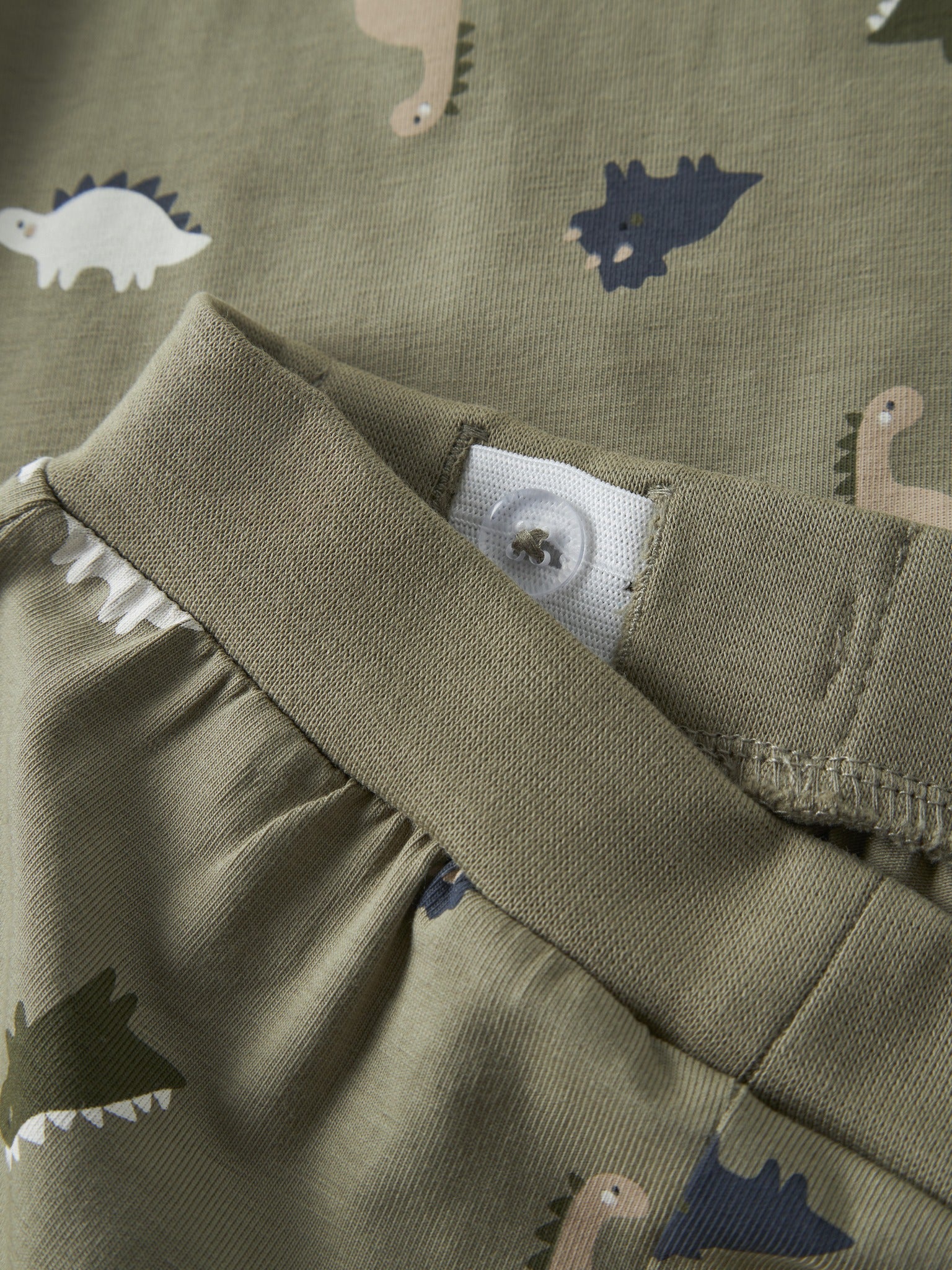 NAME IT baby Vroels pants in Mermaid Dinos angled view