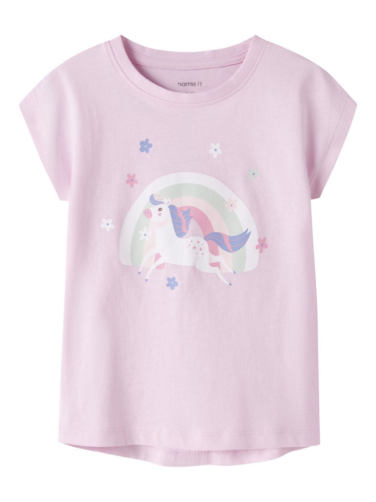 NAME IT Vigea Capsl Top Pirouette Rainbow Unicorn detail view
