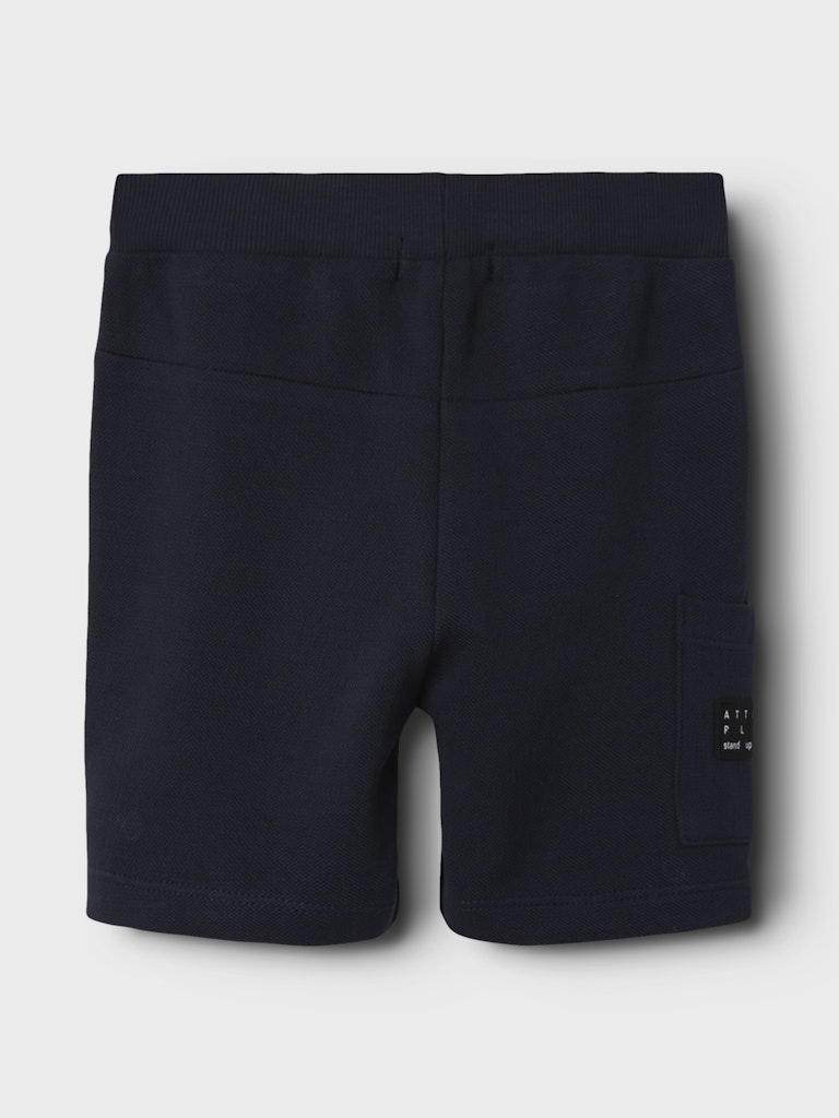 NAME IT Vivasse Long Sweat Boys Shorts GREY MELANGE side view