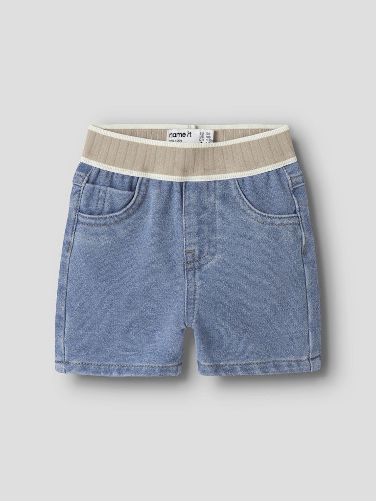 NAME IT Ben Denim Long Shorts Light Blue Denim detail view
