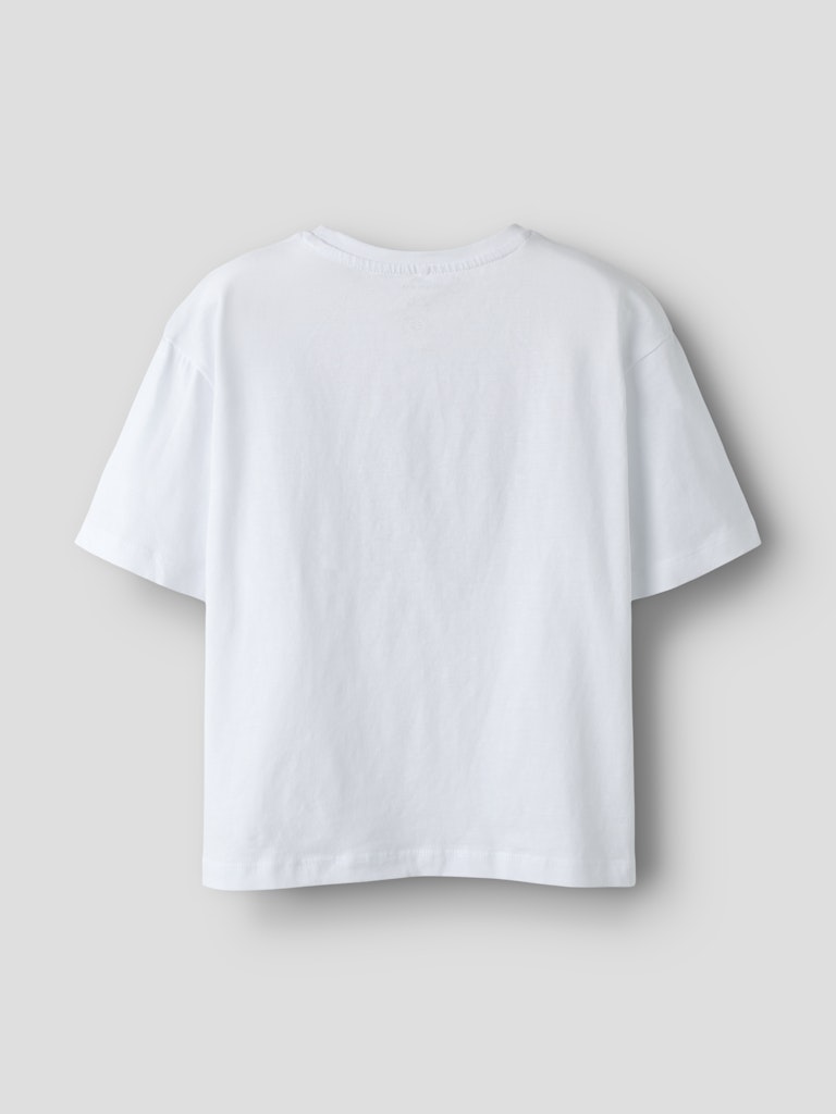 NAME IT Name It Fahiraz Bright White Print Top Bright White/Leopard back view