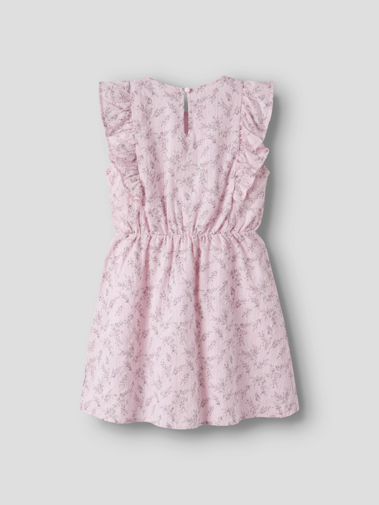 Back View of the Friting Capsl Dress in Cradle Pink