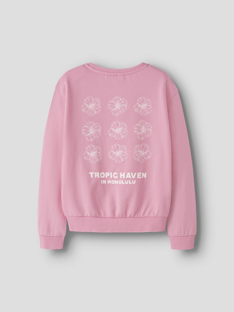 NAME IT Harmonia Long Sleeve Sweat Pink Drink back view