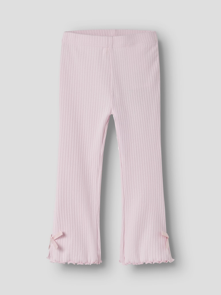 NAME IT Havelle Flared Pink Leggings Cradle Pink detail view