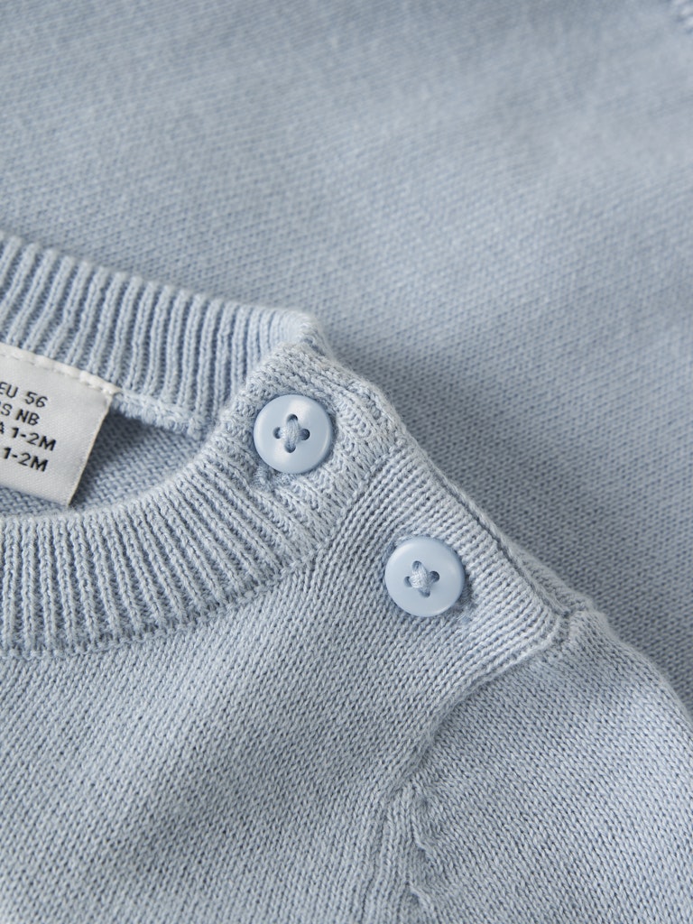 NAME IT Haps Long Sleeve Knit peyote melange detail view