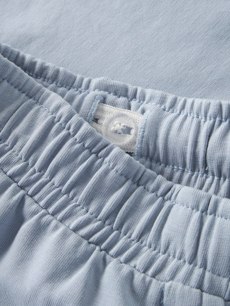 NAME IT Harly Sweat Shorts Double Cream flat front view