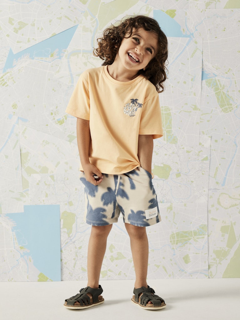 NAME IT Jack Short Sleeve Top Peach Fuzz front view