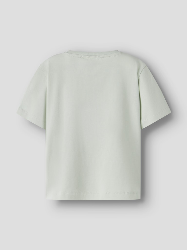 NAME IT James Short Sleeve Top Pale Aqua side view