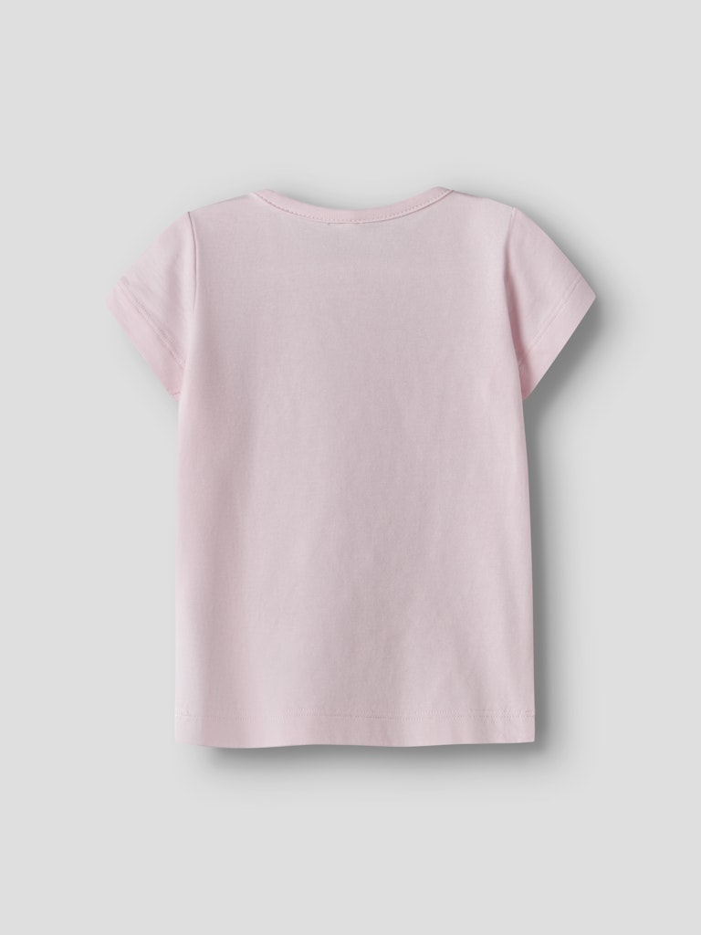 NAME IT Jeanelle Short Sleeve Top Cradle Pink flat front view