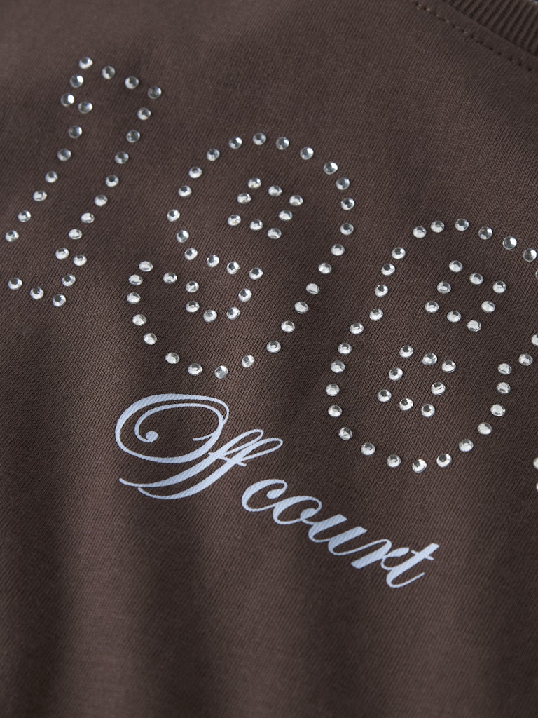 NAME IT Karina Short Sleeve Top Wispy Clouds close up view