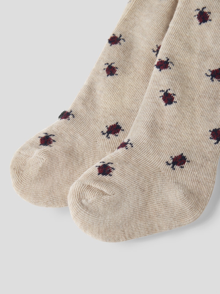 NAME IT Kadybug Pantyhose in peyote melange bug pattern