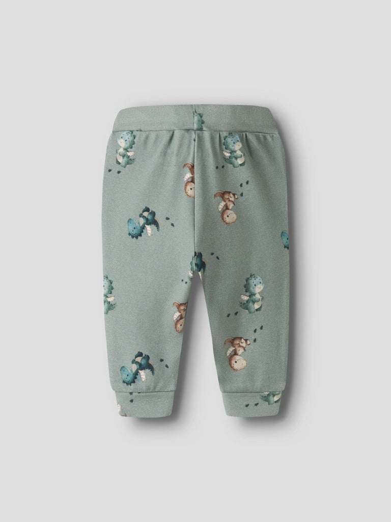 NAME IT Karlos Pant in Green Milieu back view