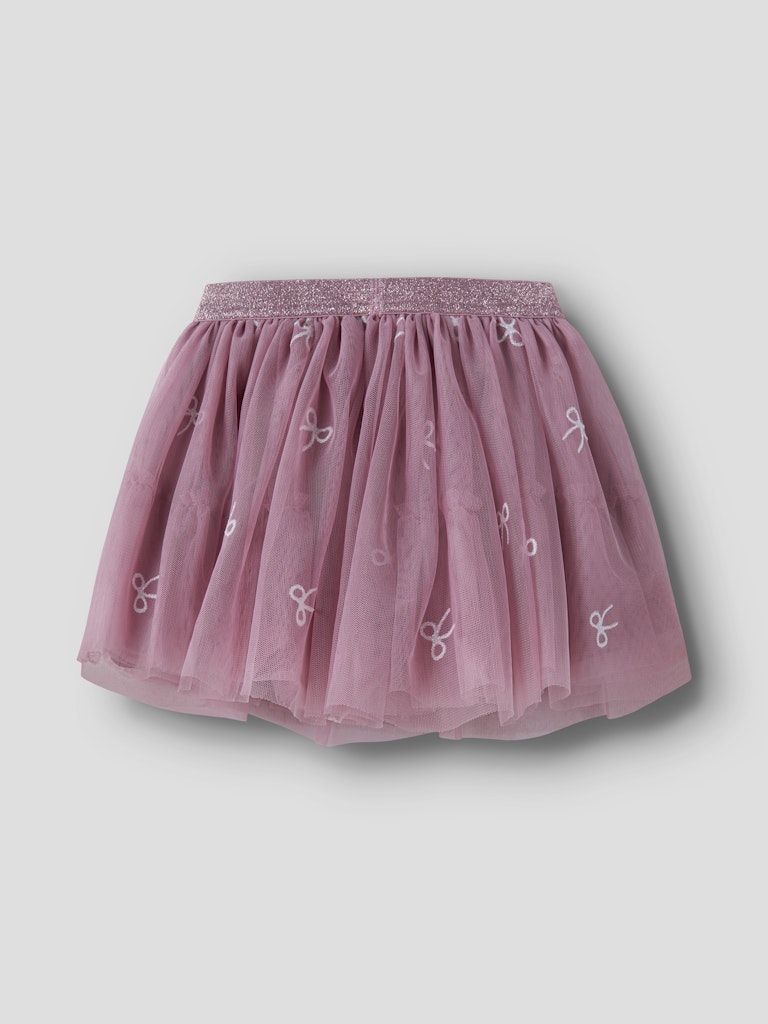 NAME IT Kira Tulle Skirt in lilas back view