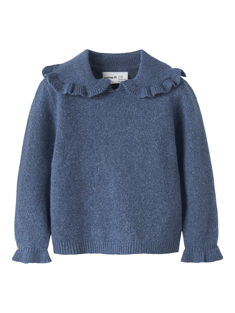 NAME IT Kirstena Knit Vintage Indigo detail view