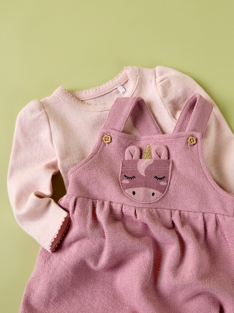 NAME IT Leah Sweatshirt Overall in lilas side view