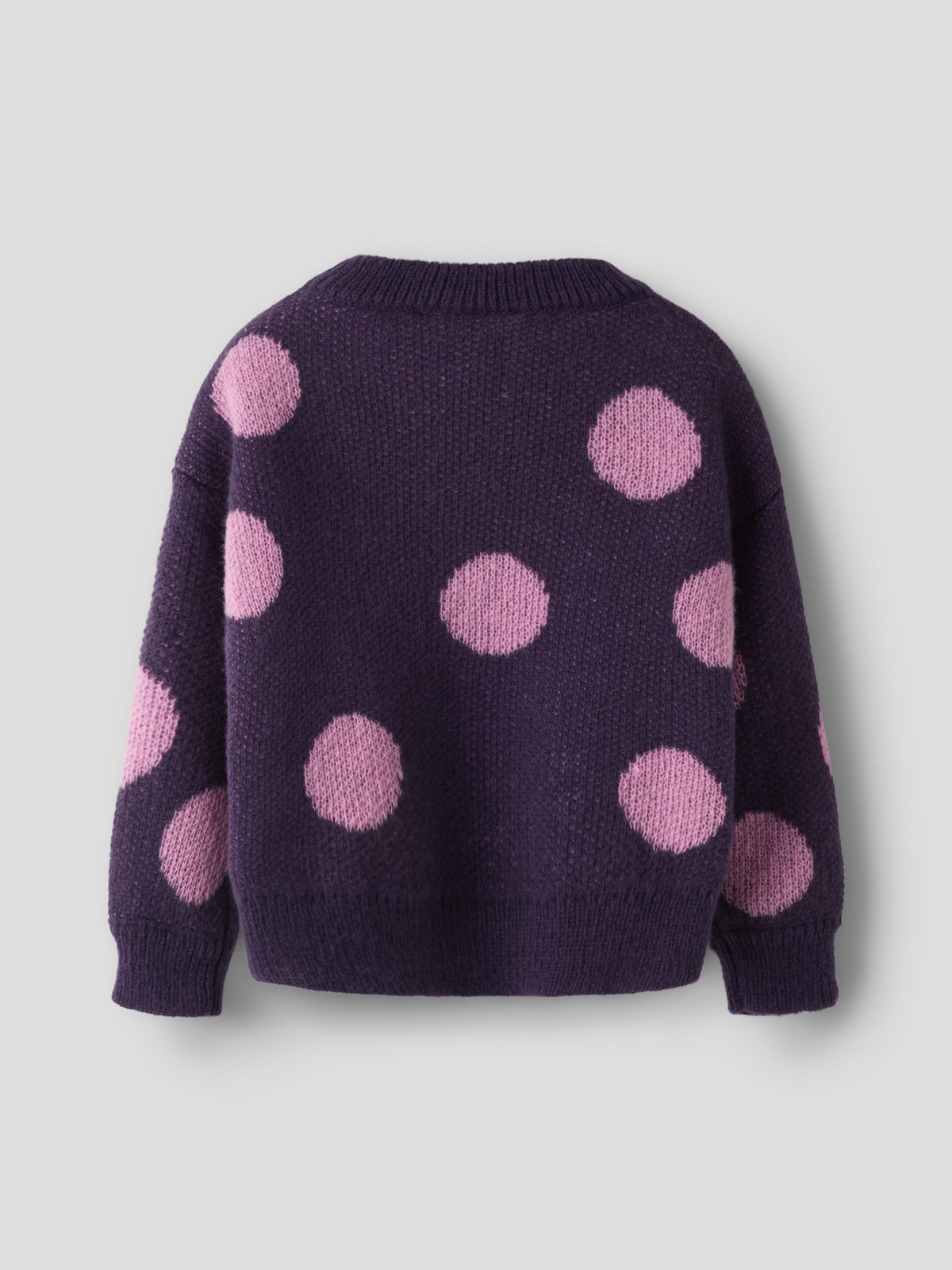NAME IT Olisa Long Sleeve Knit BF in Navy Cosmos back view