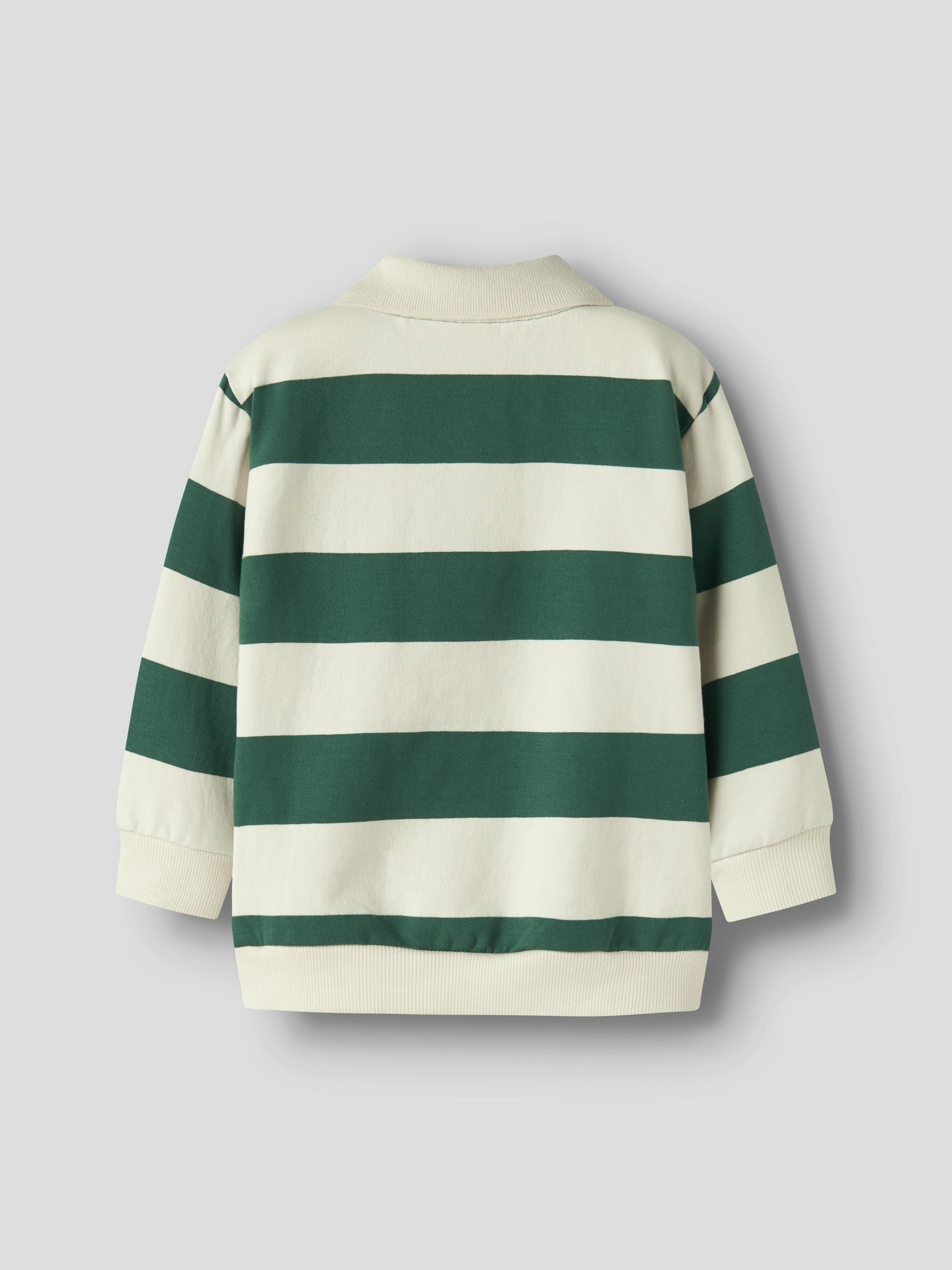 NAME IT Lev Long Sleeve Sweatshirt in Evergreen back view