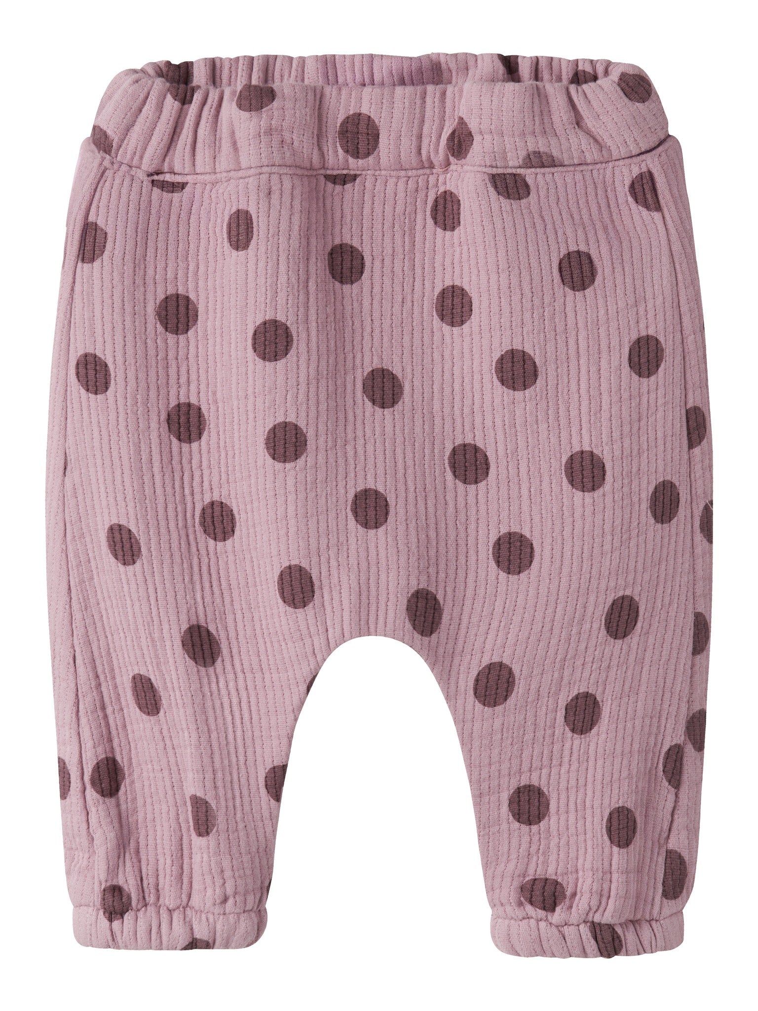 NAME IT Noras Pants in Lilas DOT front view