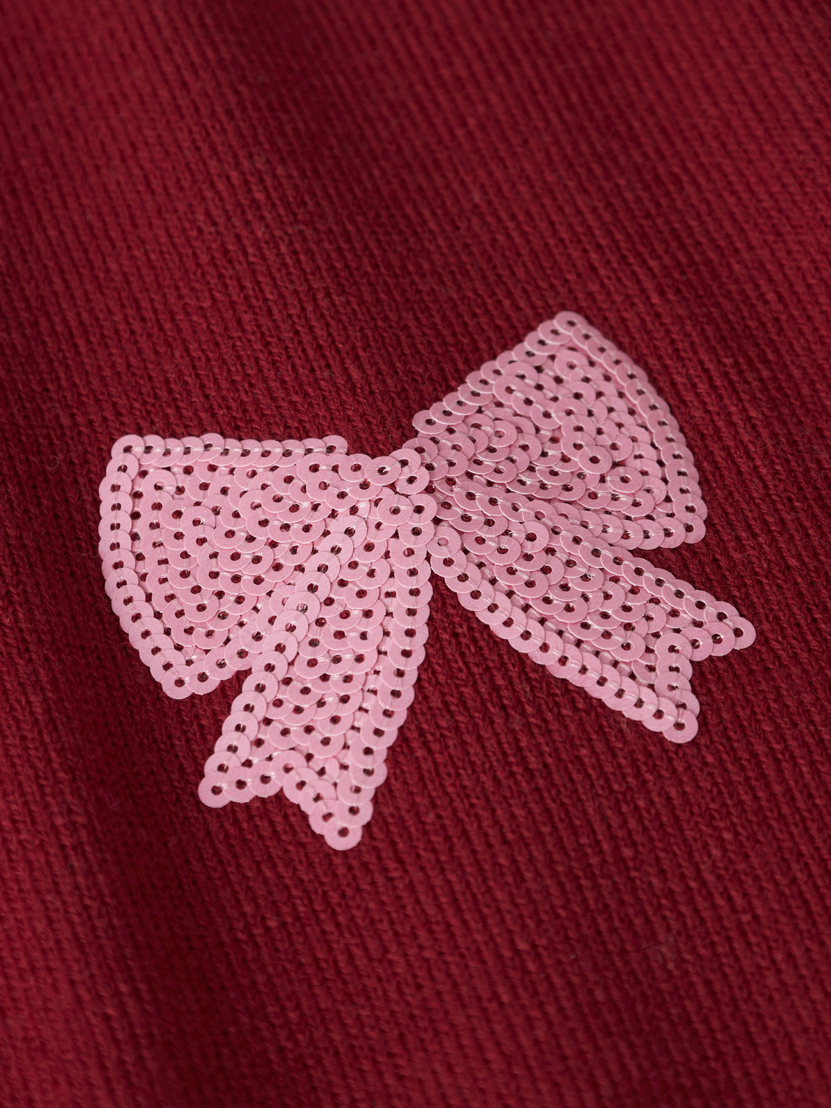 NAME IT Ralle Long Sleeve Knit in Red Dahlia angled view