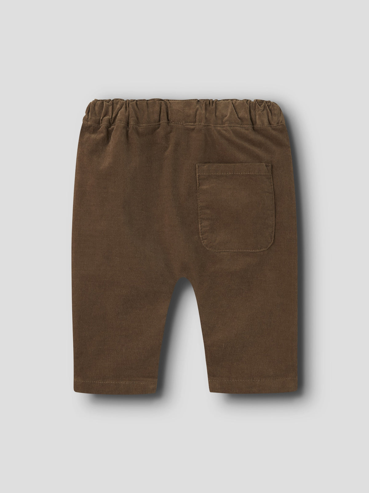 NAME IT Ben Bow Tap Cord Trousers in Sepia back view